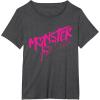 imageMonster High  Valentines Day Drip Logo TShirtDark Heather Grey