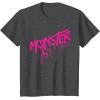 imageMonster High  Valentines Day Drip Logo TShirtDark Heather Grey