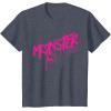 imageMonster High  Valentines Day Drip Logo TShirtHeather Blue
