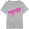imageMonster High  Valentines Day Drip Logo TShirtHeather Grey