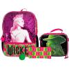 imageAI ACCESSORY INNOVATIONS Monster High 4 Piece Backpack Set Clawdeen Wolf Cleo DeNile Dracularua Frankie Stein ampamp Lagoona Blue Bookbag Flip Sequins 16 School Bag Black ampamp PinkWicked