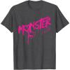 imageMonster High  Valentines Day Drip Logo TShirtDark Heather Grey