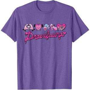 imageMonster High  Draculaura Heart Icons TShirtPurple Heather