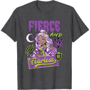 imageMonster High  Fierce and Fearless Clawdeen TShirtDark Heather Grey