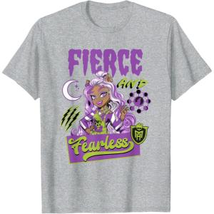 imageMonster High  Fierce and Fearless Clawdeen TShirtHeather Grey