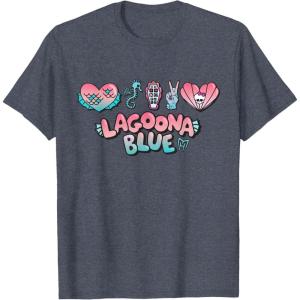 imageMonster High  Lagoona Heart Icons TShirtHeather Blue