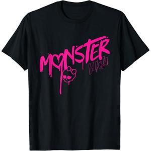 imageMonster High  Valentines Day Drip Logo TShirtBlack