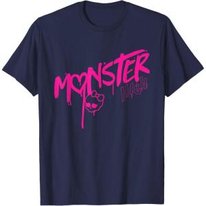 imageMonster High  Valentines Day Drip Logo TShirtNavy Blue