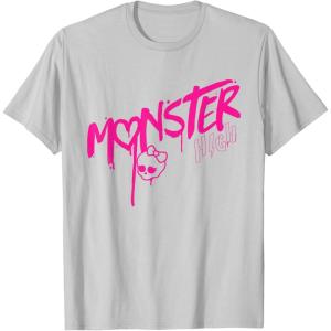 imageMonster High  Valentines Day Drip Logo TShirtSilver Grey