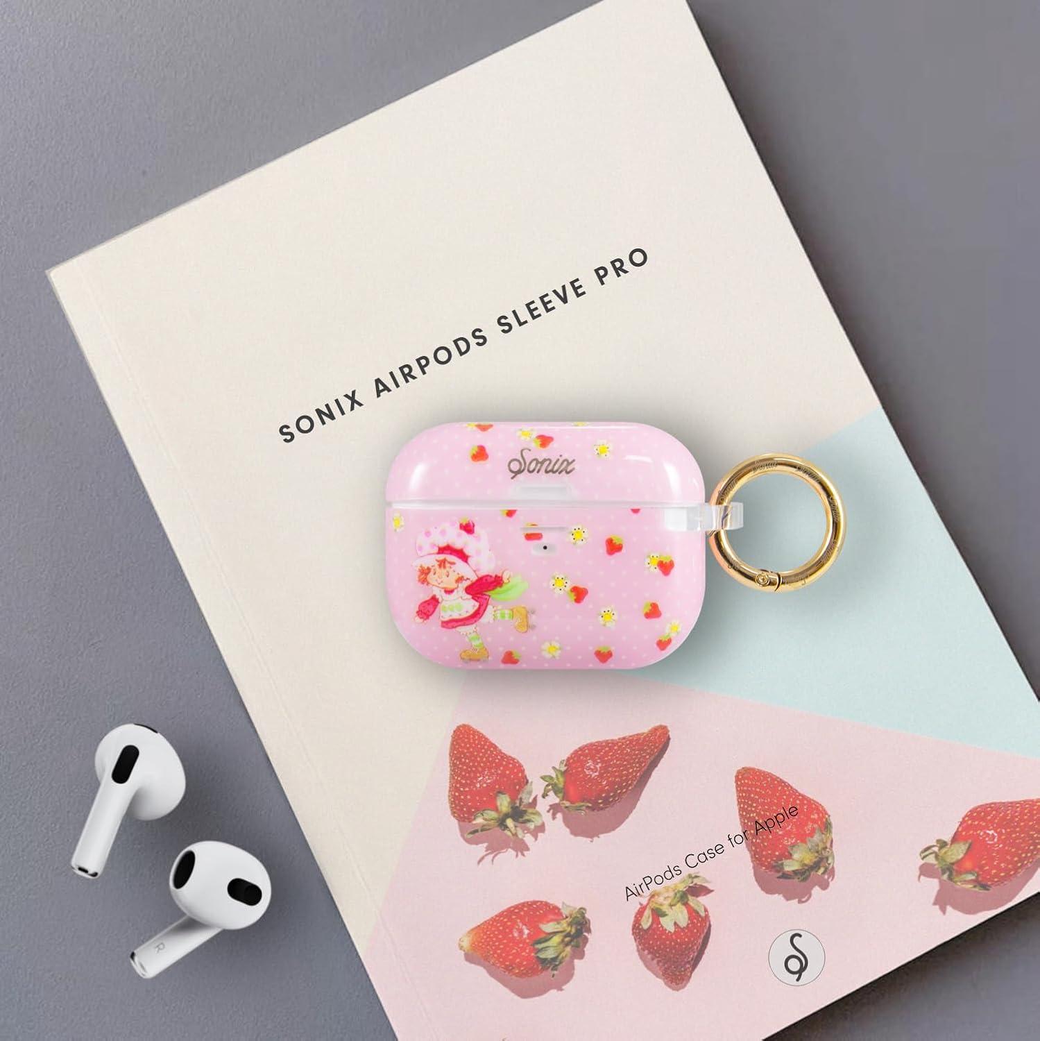 imageSonix Cases for AirPods Pro 1st Gen  Hard Cover Protective Case for Apple AirPods Pro Gen 1  Monster High Lets BoltStrawberry Shortcake Vintage