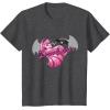 imageMonster High  Draculaura Bat Silhouette TShirtDark Heather Grey