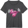 imageMonster High  Draculaura Bat Silhouette TShirtDark Heather Grey