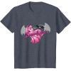 imageMonster High  Draculaura Bat Silhouette TShirtHeather Blue
