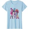 imageMonster High  Draculaura Frankie Clawdeen TShirtBaby Blue