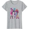 imageMonster High  Draculaura Frankie Clawdeen TShirtHeather Grey