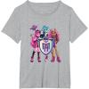 imageMonster High  Draculaura Frankie Clawdeen TShirtHeather Grey