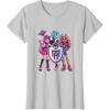 imageMonster High  Draculaura Frankie Clawdeen TShirtSilver Grey