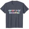 imageMonster High  Frankie Clawdeen Cleo Lagoona Hearts TShirtHeather Blue
