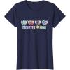 imageMonster High  Frankie Clawdeen Cleo Lagoona Hearts TShirtNavy Blue