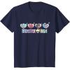 imageMonster High  Frankie Clawdeen Cleo Lagoona Hearts TShirtNavy Blue