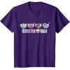 imageMonster High  Frankie Clawdeen Cleo Lagoona Hearts TShirtPurple