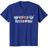 imageMonster High  Frankie Clawdeen Cleo Lagoona Hearts TShirtRoyal Blue