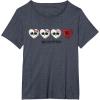 imageMonster High  Valentines Day Candy Hearts TShirtHeather Blue