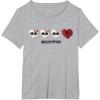 imageMonster High  Valentines Day Candy Hearts TShirtHeather Grey