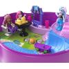 imagePolly Pocket Monster High Playset with 3 Micro Dolls ampamp 10 Accessories Opens to High School Collectible Travel Toy with StorageMulticolor