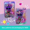 imagePolly Pocket Monster High Playset with 3 Micro Dolls ampamp 10 Accessories Opens to High School Collectible Travel Toy with StorageMulticolor