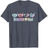 imageMonster High  Frankie Clawdeen Cleo Lagoona Hearts TShirtHeather Blue