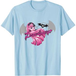 imageMonster High  Draculaura Bat Silhouette TShirtBaby Blue