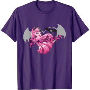 imageMonster High  Draculaura Bat Silhouette TShirtPurple