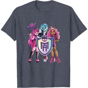 imageMonster High  Draculaura Frankie Clawdeen TShirtHeather Blue