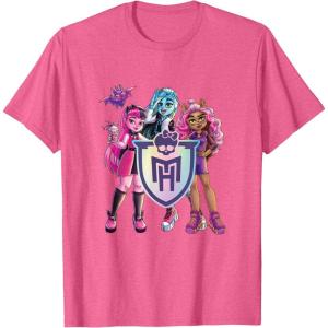 imageMonster High  Draculaura Frankie Clawdeen TShirtPink Heather