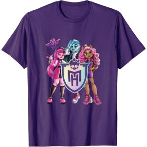 imageMonster High  Draculaura Frankie Clawdeen TShirtPurple