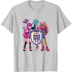imageMonster High  Draculaura Frankie Clawdeen TShirtSilver Grey