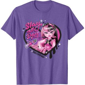 imageMonster High  Draculaura Slay All Day TShirtPurple Heather