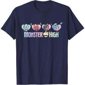 imageMonster High  Frankie Clawdeen Cleo Lagoona Hearts TShirtNavy Blue