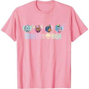 imageMonster High  Frankie Clawdeen Cleo Lagoona Hearts TShirtPink