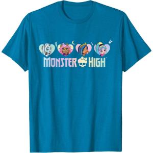 imageMonster High  Frankie Clawdeen Cleo Lagoona Hearts TShirtSapphire Blue