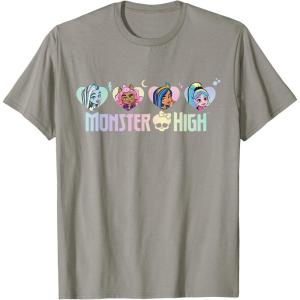 imageMonster High  Frankie Clawdeen Cleo Lagoona Hearts TShirtSlate Grey
