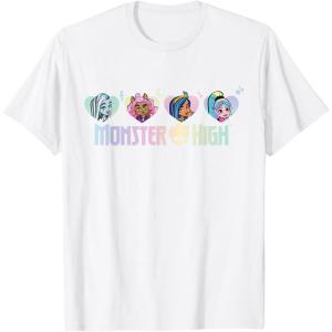 imageMonster High  Frankie Clawdeen Cleo Lagoona Hearts TShirtWhite