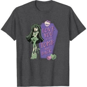 imageMonster High  Love You to the Tomb and Back TShirtDark Heather Grey