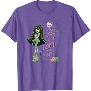 imageMonster High  Love You to the Tomb and Back TShirtPurple Heather