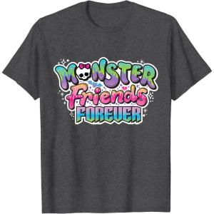 imageMonster High  Monster Friends ForeverLiterally TShirtDark Heather Grey