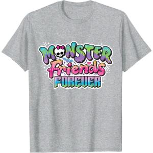 imageMonster High  Monster Friends ForeverLiterally TShirtHeather Grey