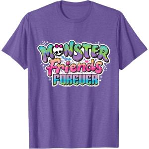 imageMonster High  Monster Friends ForeverLiterally TShirtPurple Heather