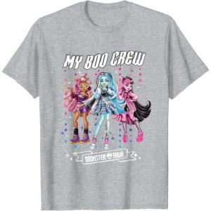 imageMonster High  My Boo Crew Clawdeen Frankie Draculaura TShirtHeather Grey