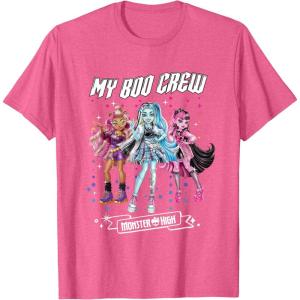 imageMonster High  My Boo Crew Clawdeen Frankie Draculaura TShirtPink Heather